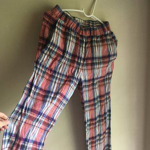 Isabel Marant Etoile plaid pants trousers